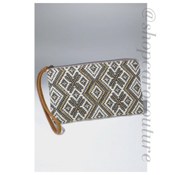 Diamond and X Pattern Clutch - Picture 4 of 5